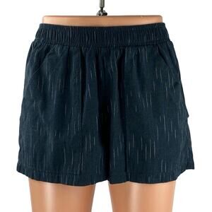 Mollusk Shell Midnight Ikat Women's Wide Leg Yoga Athletic Activewear Shorts XS